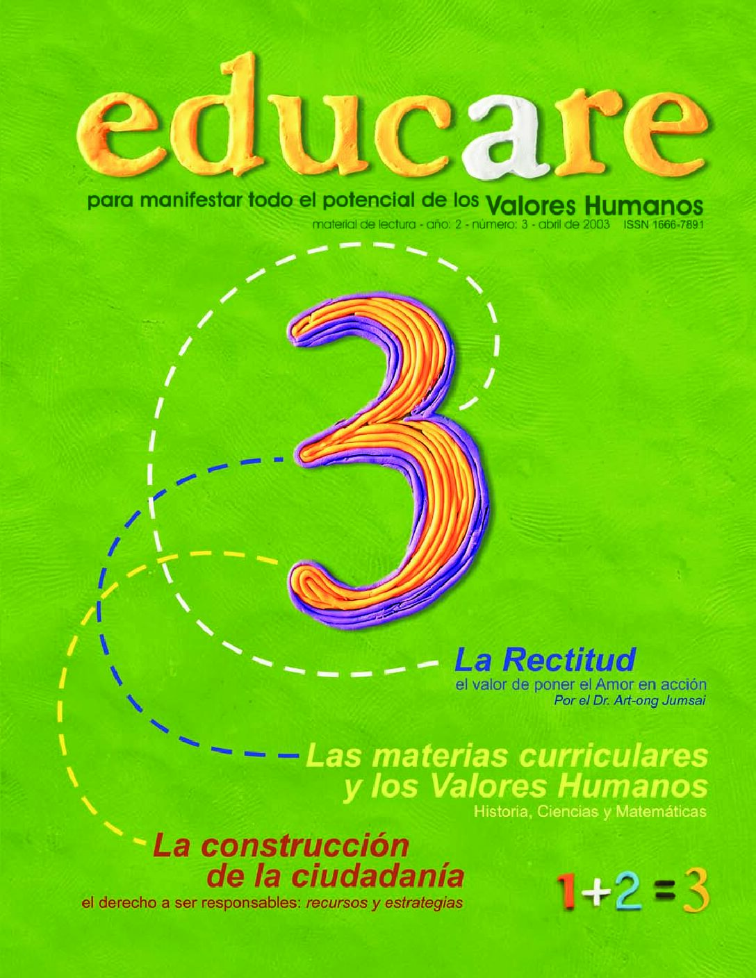 Tapa de Revista Educare 3